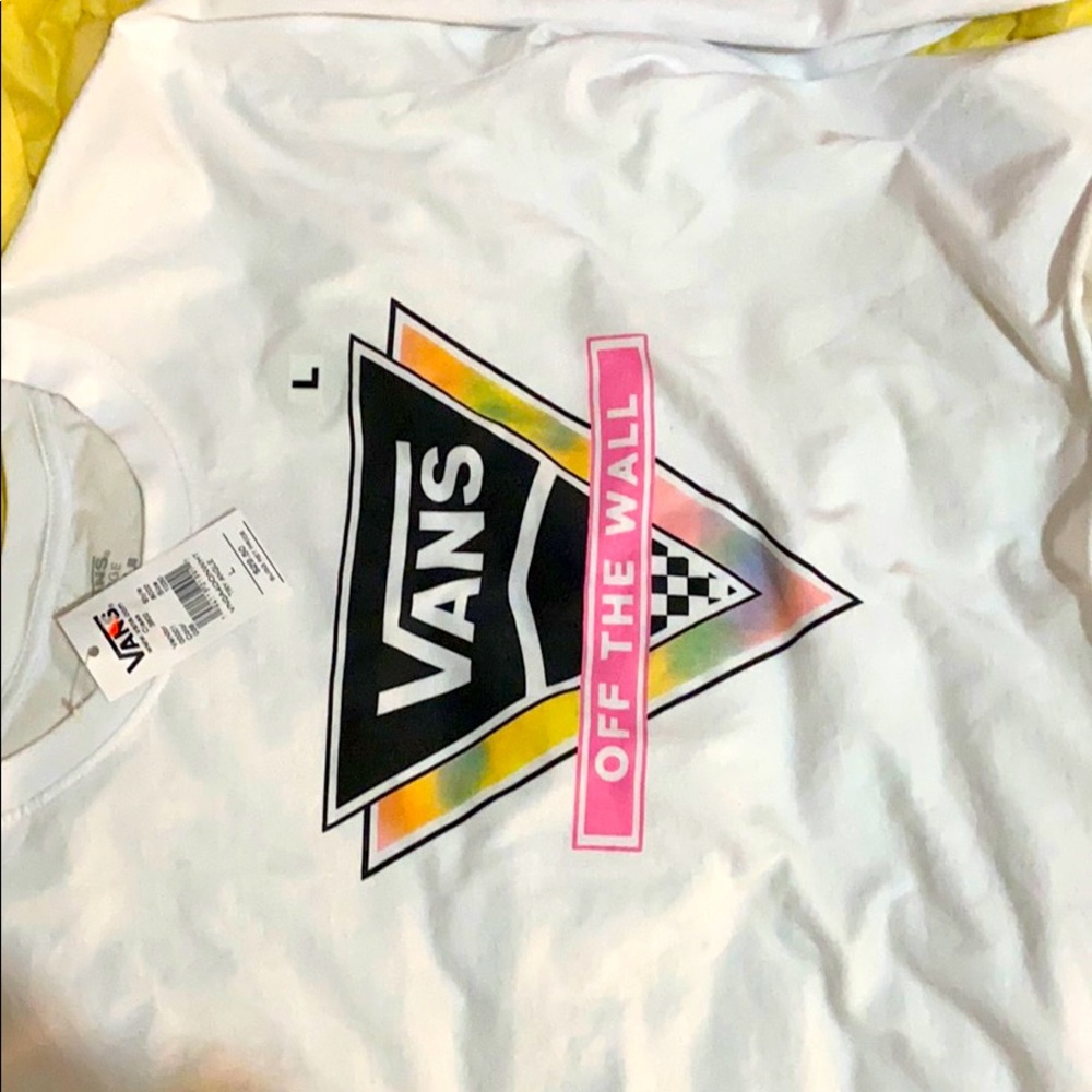 Vans long sleeve cropped tee